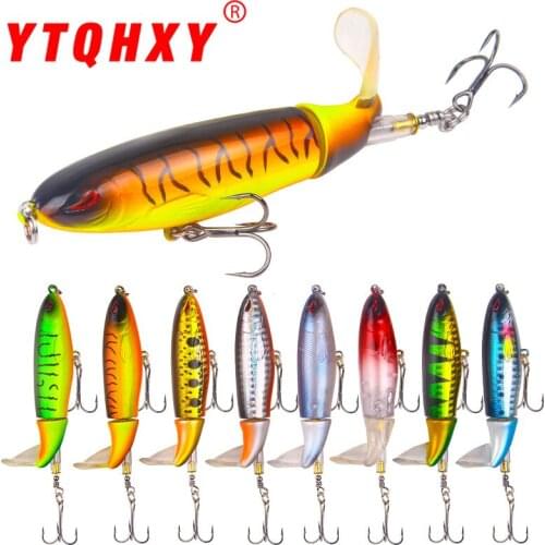 R1 13G/10CM lu ya er Propeller Tractor Hard Bait Floating Pencil Lures Bait Outdoor Fishing Gear
