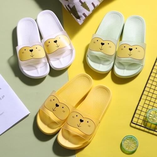 Cute Slippers Female Couples Home Creative Wear Cartoon Soft Bottom Men Home Slippers House Slippers Shoes Woman Mens Shoes