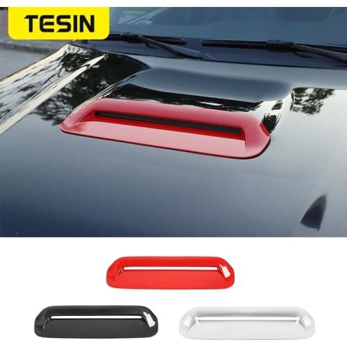 TESIN Car Stickers for Toyota 4Runner Car Air Intake Hood Scoop Vent Cover Cap Rain Shield Accessories for Toyota 4Runner 2010