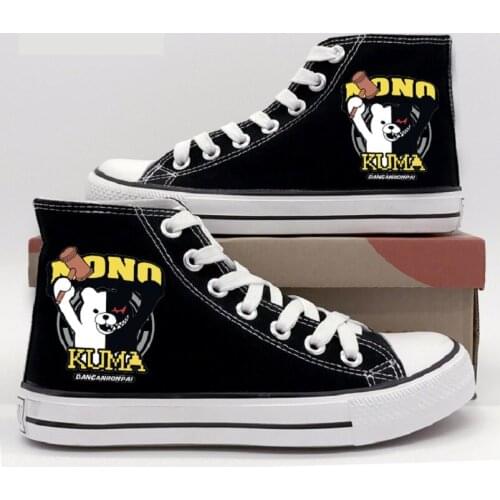 High-Q Unisex Anime Cos Danganronpa: Trigger Happy Havoc Cosplay plimsolls canvas shoes Takanashi Rikka Rope Soled Shoes