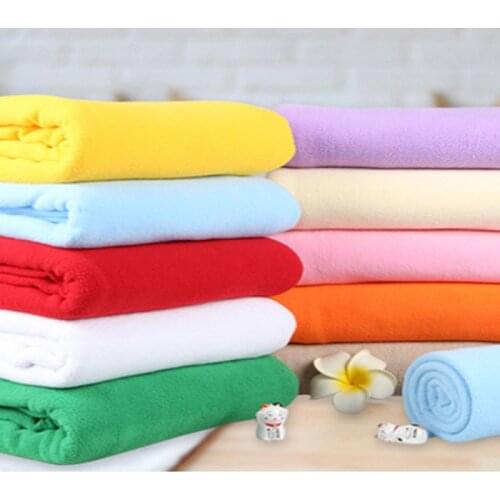 160cm Wide Thicken Polar Fleece Fabric Short Plush Coral Fleece Lining Fleece Clothing Sheets Warmth Flannel DIY Apparel Fabric