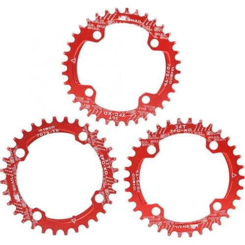 32/34/36T 104BCD Bicycle Chainring Bike Narrow Wide Round Chain Ring Chainwheel Repair Chain Ring Mountain Bicycle Chainwheel