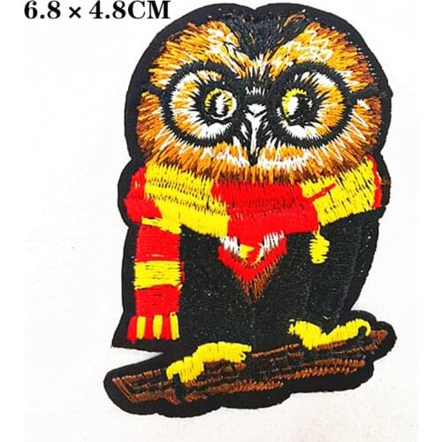 1pcs Mix Baby Owl Embroidered Iron-On Patch Stalker Badges Cute Cartoon Patches For Clothes Stickers Applique Stripe On Clothes