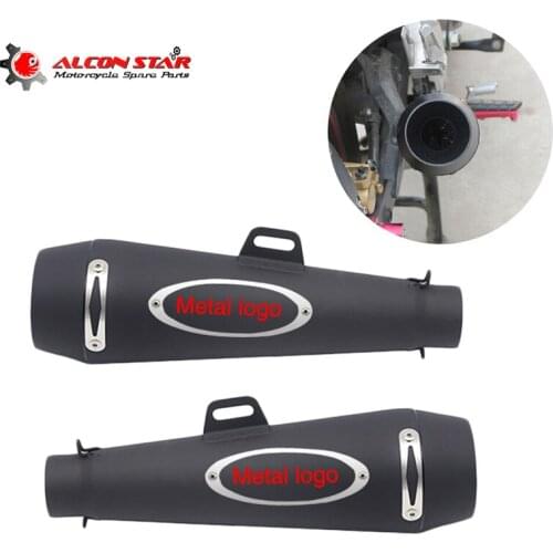 Alconstar Motorcycle Exhaust Muffler Pipe M4 Large Displacement Modified Pipe Case For Honda CBR1000 Yamaha R6 Benelli trk502