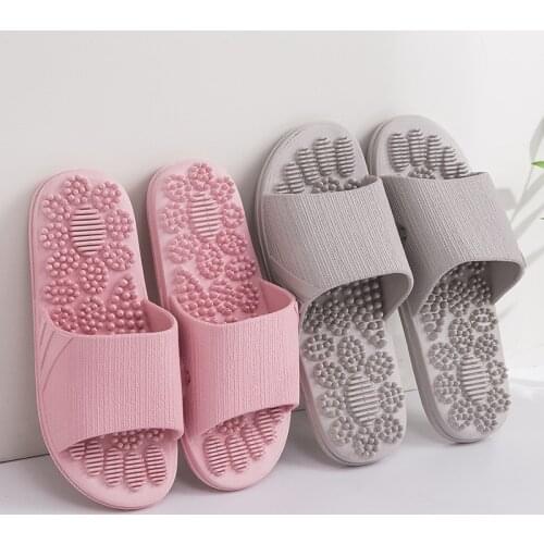 Womens Slippers 2021 Indoor Non-Slip Massage Shoes Claquette Soft Bottom Couple Slippers Home Sandals Men Claquette Femme