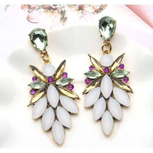 2019 New Fashion Women Simulated Pearl Earrings Owl Crystal Long Tassel Drop Dangle Earrings Jewelry For Girls Gift