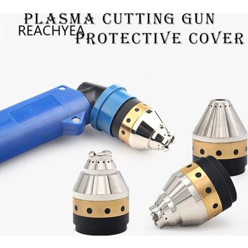 1 set P80 Plasma Torch Nozzle Protective for CNC/Hand Plasma Torch Cover Replace the Guide Wheel Ceramic Sleeve