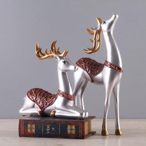 1 PAIR CHINESE MODERN CREATIVE LUCKY FULU RESIN CRAFT ORNAMENTS HOME LIVING ROOM DECORATIONS PORCH ORNAMENTS LU714656