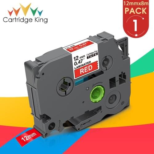 White on Red TZE 435 Compatible Brother Laminated Label Tape tze-435 tz435 tz-435 12mm for PT1000 H200 PT-E100 Label Printer