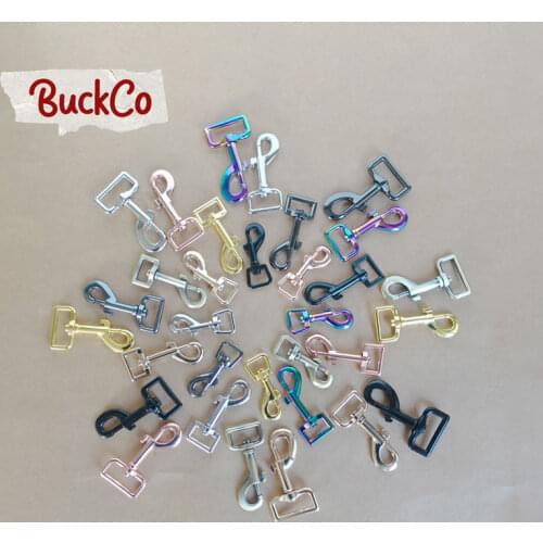 100pcs/lot Eight colors electroplated metal hooks and buckles of various sizes 15mm to 30mm for bags dog collar durable accessor