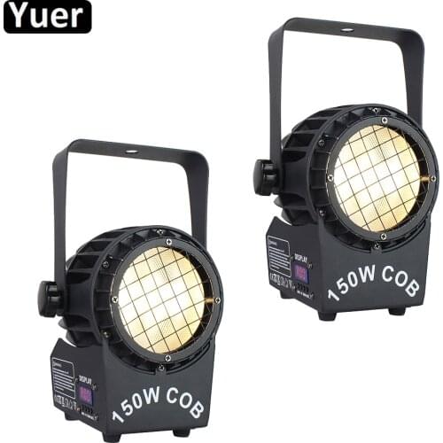 2Pcs/Lot 150W COB Warm White/Cold White Color LED Par Light DJ Disco Strobe LED Par Lights Wedding Party Nightclub Par Light