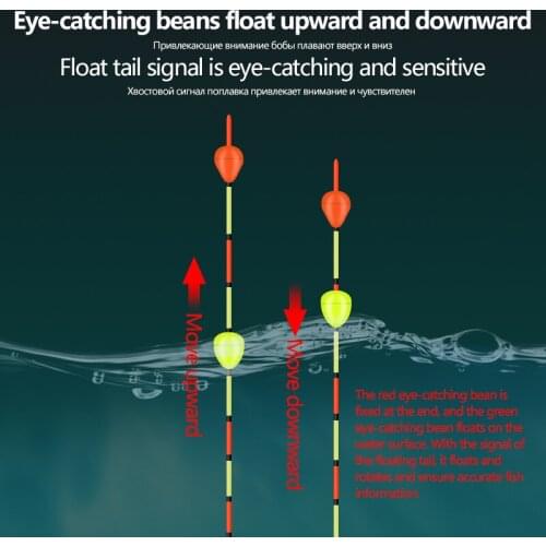 3pcs Fishing Floats+3 Float Tubes+3 Float Holders+1 Space Beans Nano Buoy Moveable Beads Tail Bobber Fishing Tackle Accessories