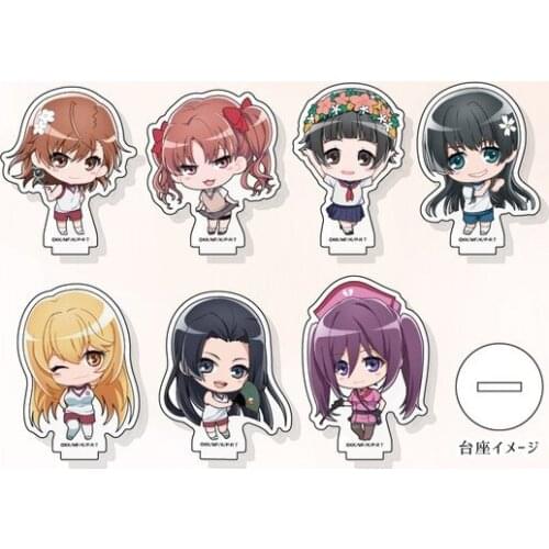 Anime A Certain Scientific Railgun Misaka Mikoto Acrylic Stand Figure Model Plate Display Tabletop Decor Collection Xmas Gift