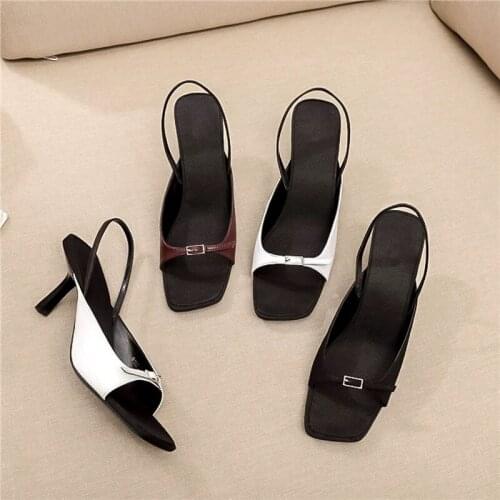 Zapatos De Mujer Luxury Sandalias Mujer 2020 Med Heels Sandals Women Sexy Summer Sandalia Feminina Peep Toe Shoes Women Fashion