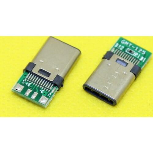 Cltgxdd Micro USB 3.1 JACK Type-C 24PIN charging male Connector For Mobile Phone Micro USB Jack Connector Charging Socket