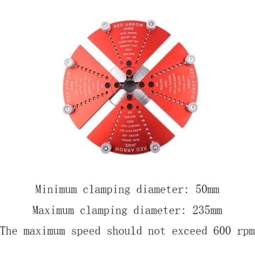 Woodworking Lathe Jaws, Wood Spin Polishing, Bottom Trimming, Large Flat Jaws, Chuck Accessories