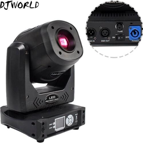 DJWORLD LED Spot 100W Light Colorful 7 Dynamic&6 Static Pattern Focus DMX512 For Discos DJ Bar Theater Concert Effect Light