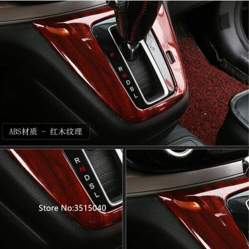 For Honda CR-V 2012-2016 1PC 3 Colors ABS Chrome Car Gear Shift Knob Sticker Panel Frame Cover Trims Car Styling Accessories
