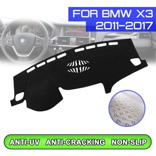 Car Dashboard Mat Anti-dirty Non-slip Dash Cover Mat UV Protection Shade Sticker for BMW X3 2011 2012 2013 2014 2015 2016 2017
