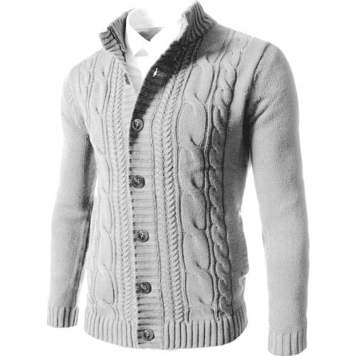 MITEKSAN Pull Men Sweater Joker Cardigan Warm Winter Pullover Homme Vintage Oversized Male Solid Fashion Christmas M-5XL 2019