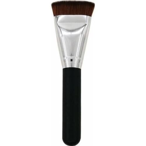 Soft synthetic hair face brush big single flat brushes makeup blush product tools foundation brush black handle