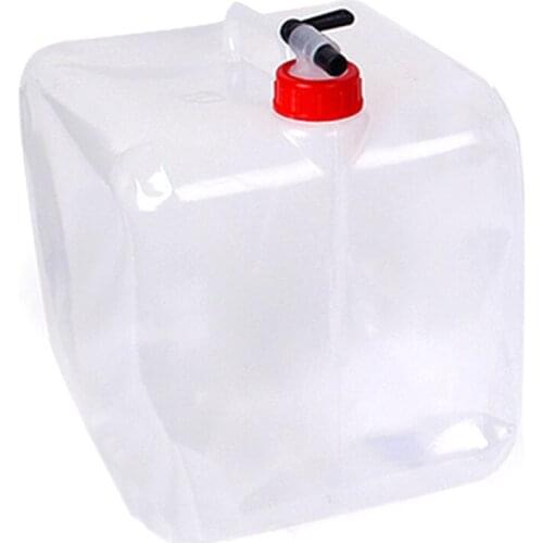 Outdoor folding water bucket 15L camping portable large capacity increase drinking bottle tools bag container