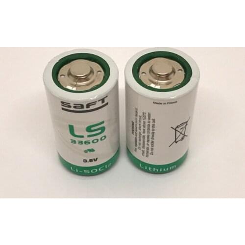 2pcs/lot New Original France SAFT LS33600 D 3.6V Lithium Battery Non-rechargeable (LS33600) PLC Batteries LS 33600