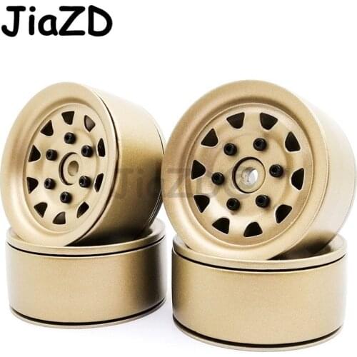 4PCS Metal 1.9" Beadlock Wheel Rim for 1/10 RC Rock Crawler Trx4 TRX-4 D90 D110 Defender Axial SCX10 90046 90047 RC4WD