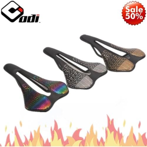 ODI Reflective Carbon Fiber Bicycle Saddle Ultralight MTB Road Bike Saddle Cycling Racing Bike Seat Cushion Bicycle Parts