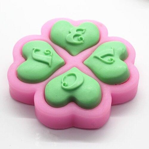 P140 LOVE heart Craft Art Silicone Soap mold Craft Molds Handmade soap molds