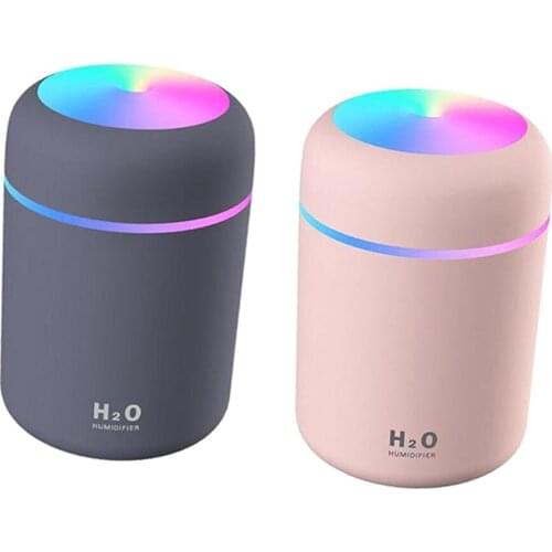Pink & Gray Portable USB Powered Maker Humidifier Aroma Diffusers