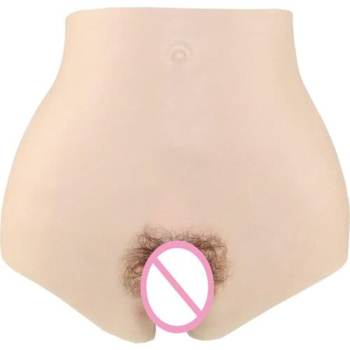 1100g Silicone Realistic Vagina Panties Shemale Crossdresser Pussy Pants Transgender Artificial Sex Fake Underwear Enhancer Hip