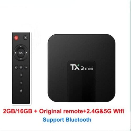 Android 8.1 TX3 mini S905W CPU HDTV 2.0 Smart TV Box 4K H.265 Youtube parpadeo reproductor de medios set top tv box