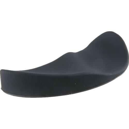 1pc Black Silicone Wrist Rest Pad Non-Slip Mouse Cushion Relieving Fatigue Mousepad For Computer Laptop