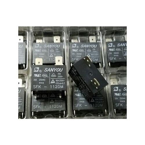 10pcs/lot 100% Original SANYOU relay SFK-112DM 12V 20A 250VAC for Air conditioner DC Mini Power Relay