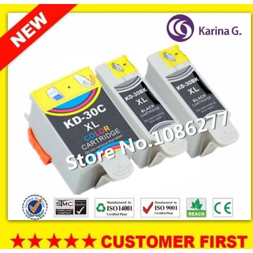 3PCS Compatible ink cartridge for Kodak 30 KD-30 KD 30 for Kodak ESP C110/310/315 Office 2150/2170 HERO 3.1/5.1