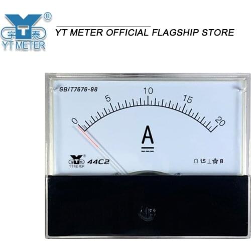 44c2 - A DC ammeter, Ma meter, micro ammeter, 1a, 2a, 3a, 5A, 10a, 20a, 50ua, 100mA pointer measuring instrument, ammeter, 80