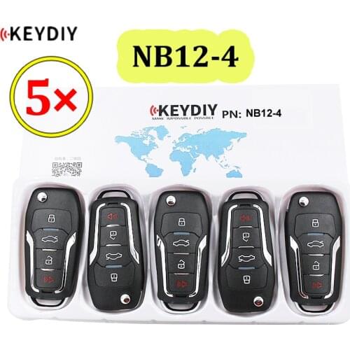5pcs/lot KEYDIY 3+1 Button Multi-functional Remote Control NB12-3+1 NB12-4 NB Series for KD900 URG200 KD-X2 all functions in one