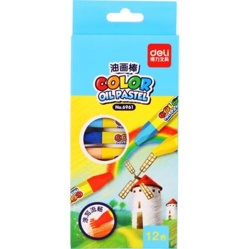 6961 12 color oil painting stick childrens crayons gift art painting oil pastel