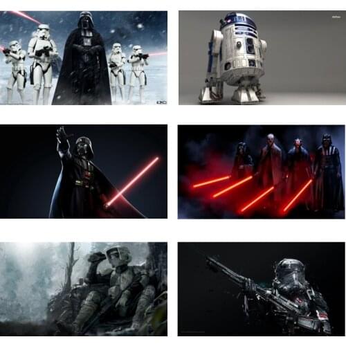 5D Diamond Painting Star Wars Square/Round Embroidery Cross Stitch Kit Painting Mosaic DIY Home Decoration Gift