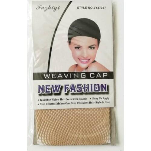 Freeshipping - 200pcs No.2 Hairnets Wigs Cap / Womens Accessories Wigs Mesh Weaving / Black & Beige