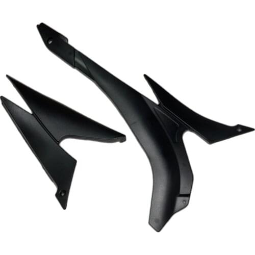 Pair Black Unpainted Fairing Parts Tank Side Fairing Panel Gas Tank Cover Cowl Trim For Kawasaki Ninja ZX6R ZX636 2007-2008 07