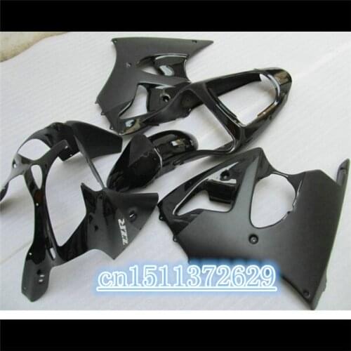 Dor-Motorcycle For NINJA ZX6R Injection ABS Fairing Bodywork Kits 2000-2002 All Black D