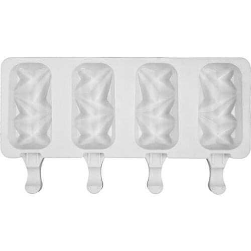 Ice Cream Mold Silicone Molds Pudding With 50pcs Wooden Sticks Silica Gel Summer DIY Kitchen Bread Handmade Soaps Popsicle Maker