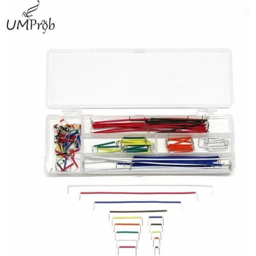 140 Pcs U Shape Solderless Breadboard Jumper Cable Wire Kit for arduino Raspberry pi Diy Kit