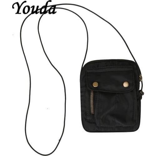 Youda Fashion Simple Couple Messenger Bag Original Design Mobile Packet Canvas Material Ladies Classic Style Shoulder Bags
