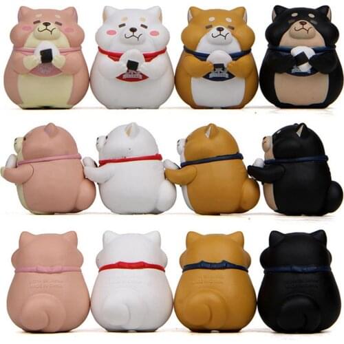 Cartoon Resin Sushi Fat Shiba Inu Mold Gardening Landscaping Car Decor Doll Table Ornaments Doll Handmade Craft Mini Toy Gift