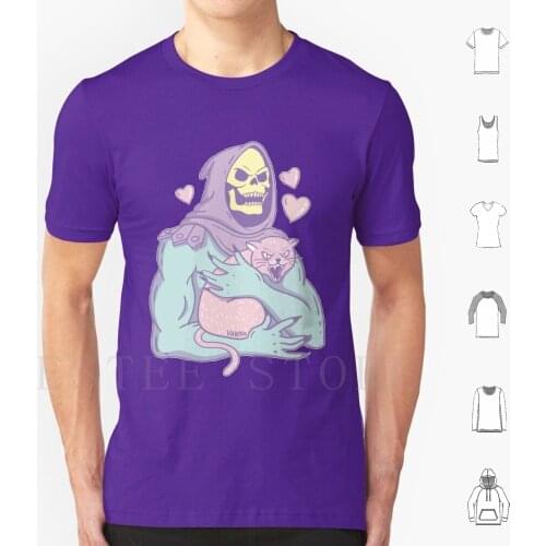Skeletor T Shirt Cotton Men DIY Print He Man Skeletor He Man Masters Universe He Man Roll Guitar Live Concert Skeletour Comic