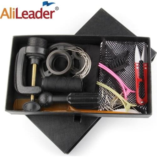 Alileader Wig Accessories Set Kit For Making Wigs DIY Human Hair Wig Accessories Sets Wig Making Starter Kit Hair Net/T Pains