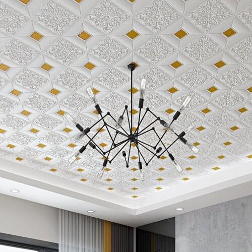 3D Wall Stickers PE Foam Living Room Bedroom Wall Decor Cartoon Stickers for Kids Waterproof Color Sequin Ceiling Wall Sticker